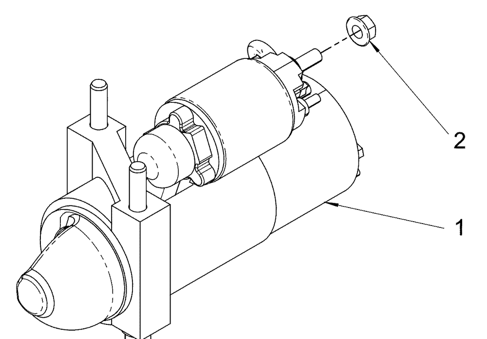 Engine Group - Starter Diagram and Parts List for 076160-05  Briggs and Stratton Generator